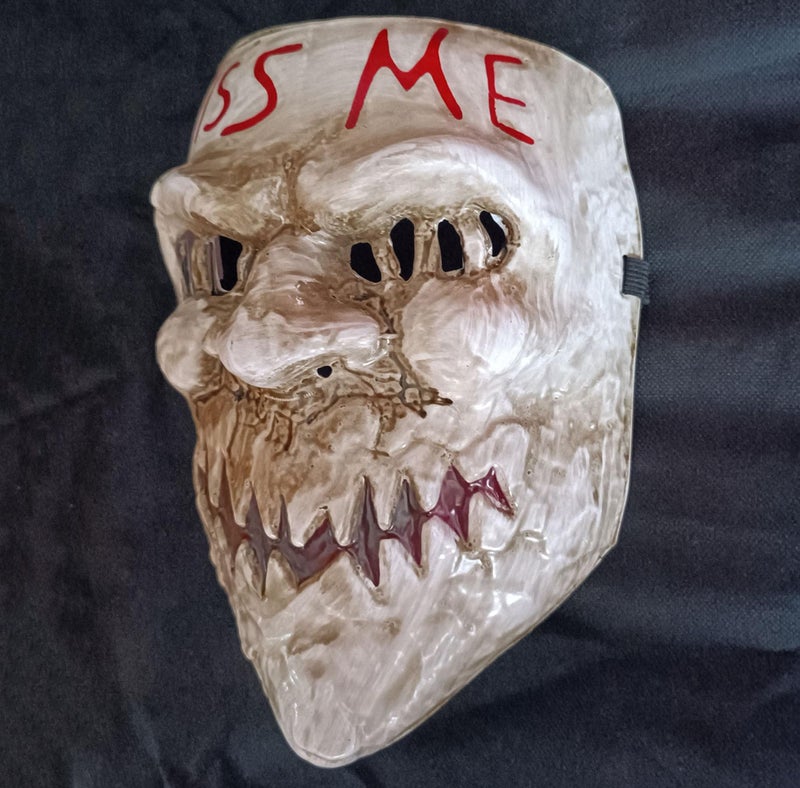 Gmasking 2020 PVC Election Horror New Year Kiss Me Cosplay Mask Adult Halloween Party Costume Props (Red-Tooth) - Image 3